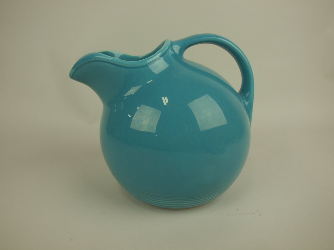 Fiesta Harlequin turquoise service water jug (1 of 1)