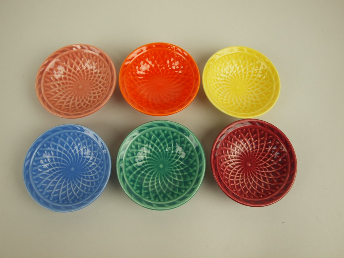 Fiesta Harlequin nut cup group of 6: Fiesta Harlequin nut cup group of 6