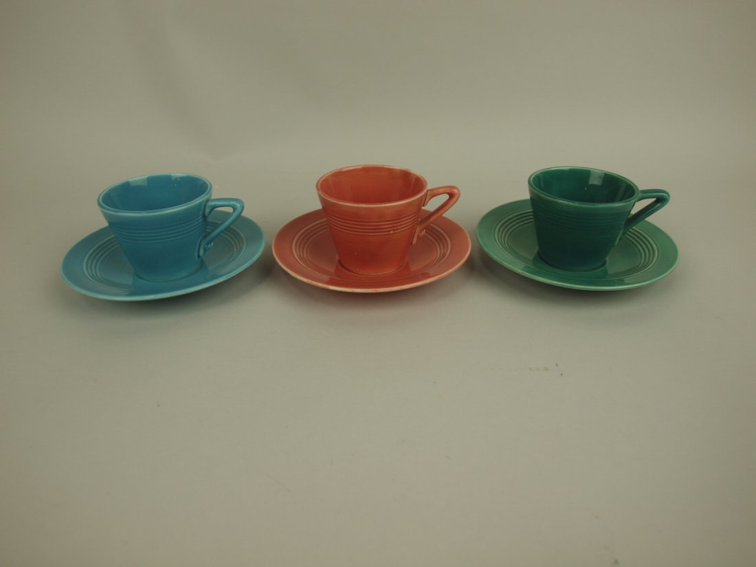 Fiesta Harlequin demitasse cup & saucer group: (1 of 1)