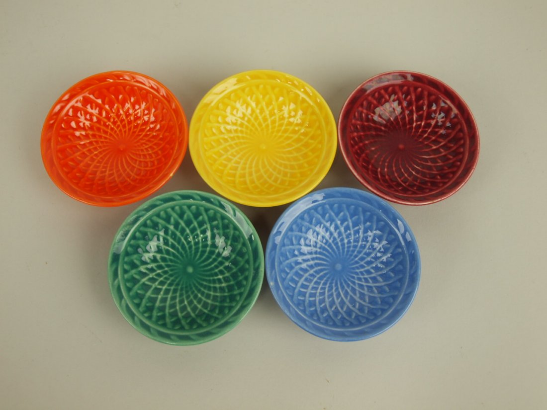Fiesta Harlequin nut cup group of 5: Fiesta Harlequin nut cup group of 5
