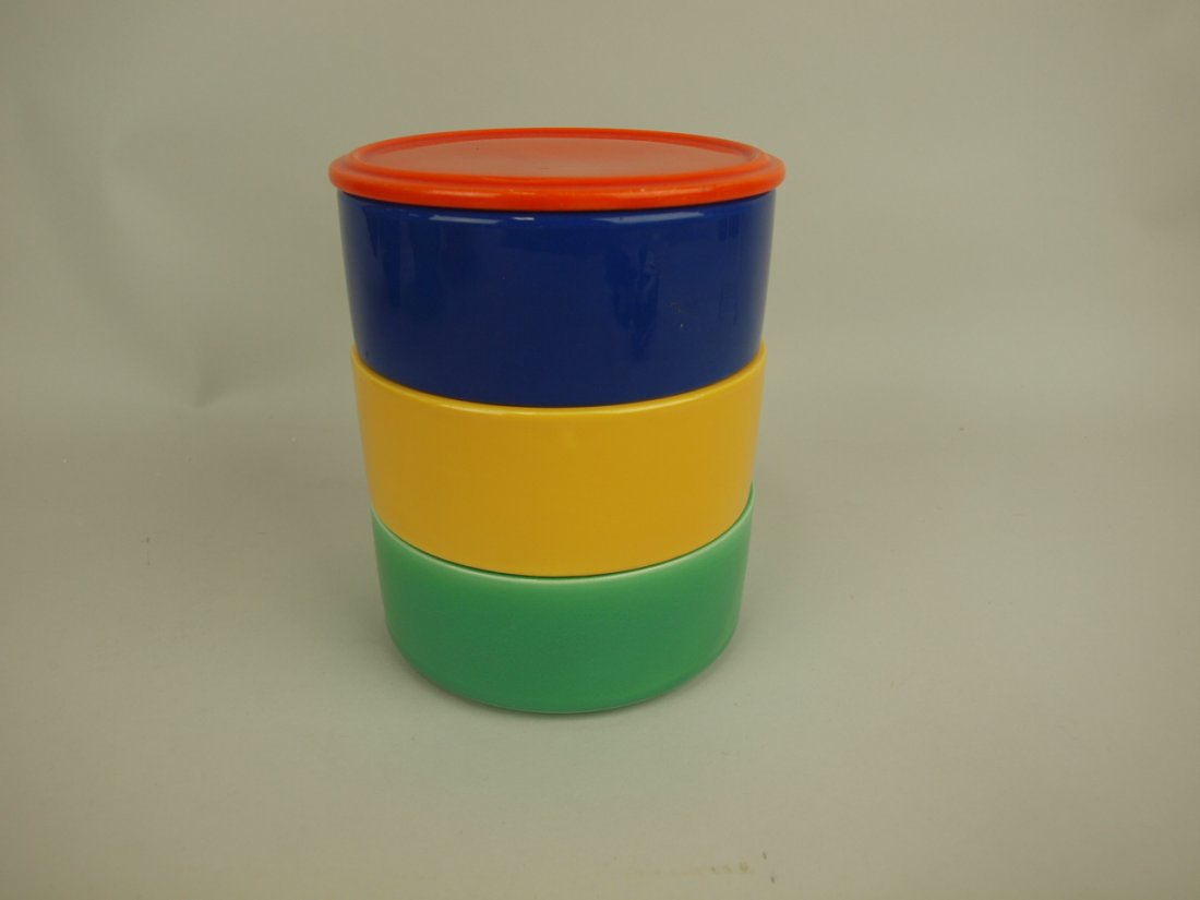 Fiesta Kitchen Kraft stacking set: red lid (minor (1 of 1)