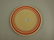 Fiesta 6" plate RARE ivory with red stripe