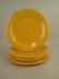 Fiesta 10" plate group, 6 yellow