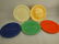 Fiesta 12" compartment plate group: red, cobalt, ivory,