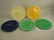 Fiesta 10 1/2" compartment plate group: cobalt, ivory,