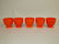 Fiesta egg cup group: 5-red