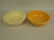 Fiesta 8 1/2" nappy bowl group: ivory & yellow