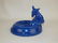 RARE One of a kind, Fiesta cobalt donkey ashtray,