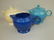 Fiesta large teapot group: ivory, turquoise (nicks),