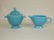 Fiesta cream & sugar, turquoise
