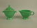 Fiesta cream & sugar, green