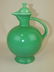 Fiesta water carafe, green, nick to top, base repair