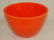 Fiesta #5 mixing bowl, red, inside rings, nick