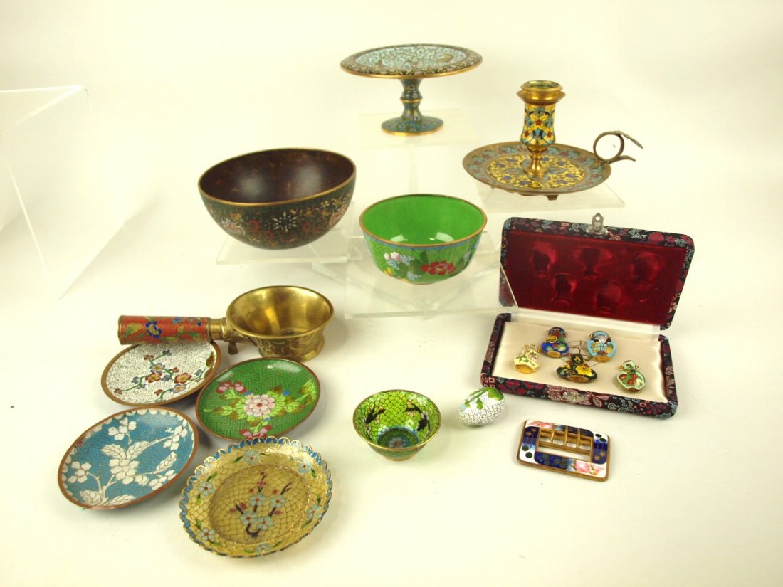Cloisonne' lot of 13 assorted items (1 of 1)