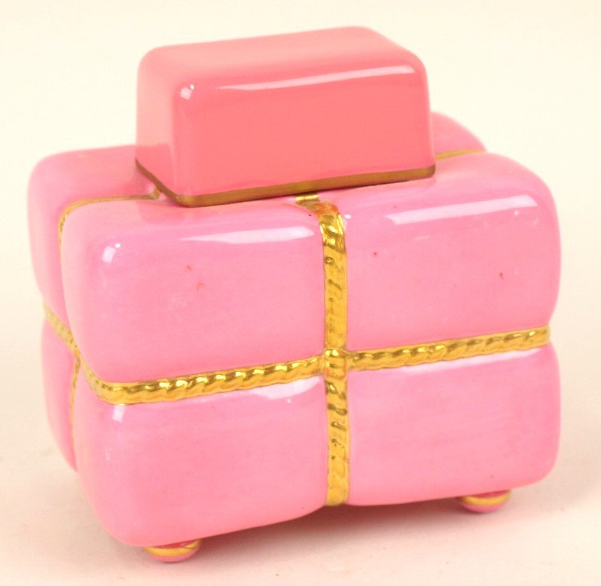 Minton porcelain tea caddy and cover designed by (1 of 2)