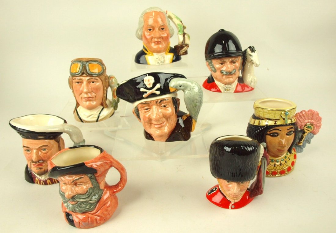 Royal Doulton lot of 8-4" Toby jugs (1 of 1)