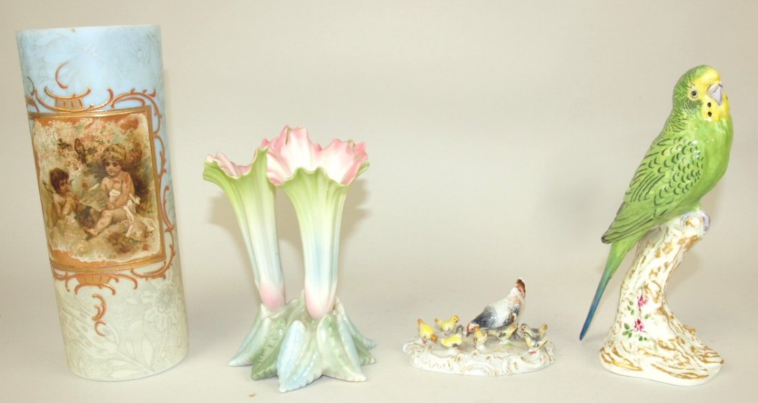 Meissen chicken & chicks figure 3 1/2"w, 1 3/4"h, Royal (1 of 6)