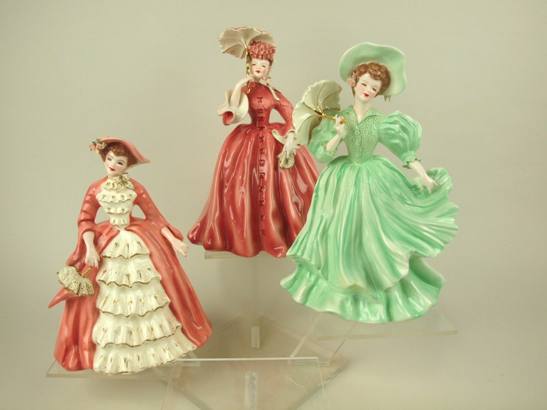 Florence Ceramics Pasadena California lot of 3 figures: (1 of 1)