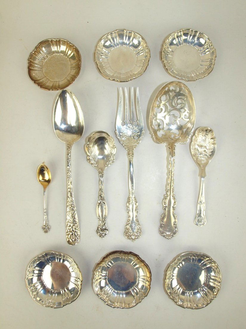 Sterling silver lot of 6 utensils (one not sterling) (1 of 1)