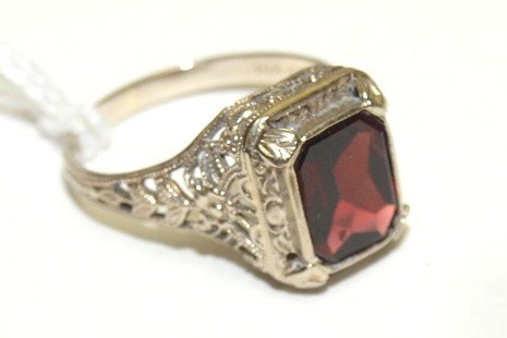 14kt wg antique filagree ring, size 6, 1.6 DWT (1 of 1)