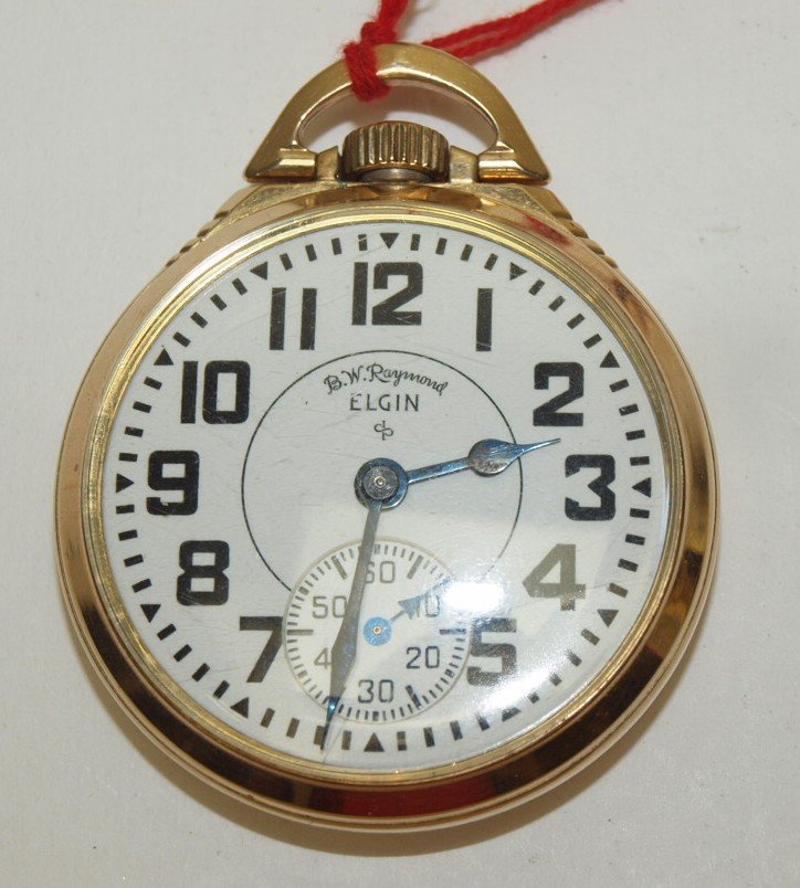 B.W. Raymond Elgin Railroad o.f. pocket watch, 21j 16s, (1 of 1)