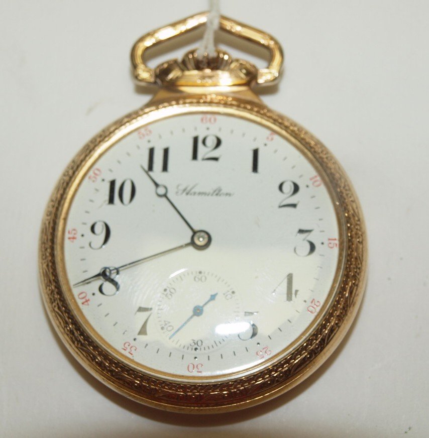 Hamilton 21j of pocket watch, #993, #790173, runs (1 of 1)