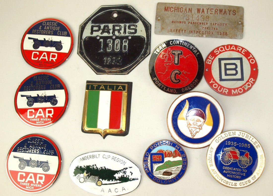 Lot of 12 auto badges and tags (1 of 1)
