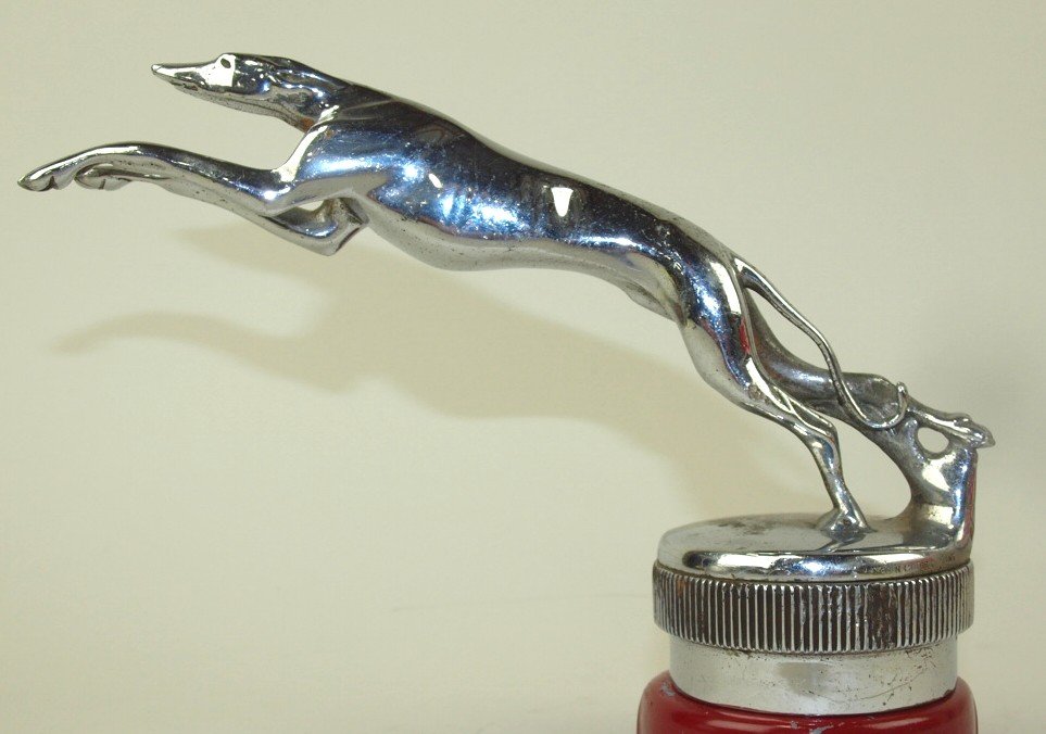 1928 Lincoln greyhound hood ornament radiator cap, 5 (1 of 1)