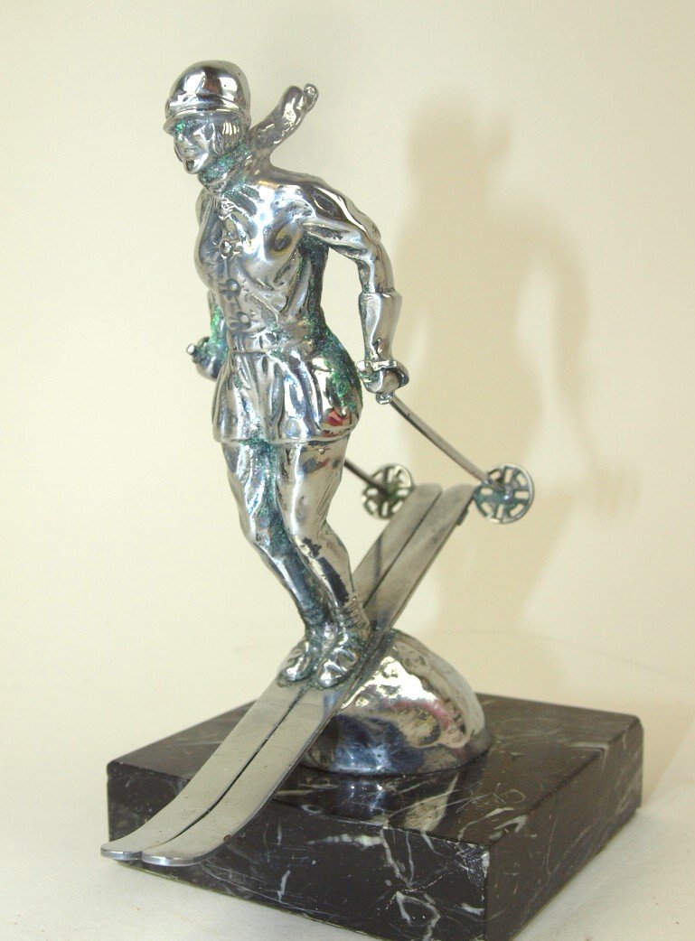Riley Skilady British hood ornament mascot, 5": Riley Skilady British hood ornament mascot, 5"