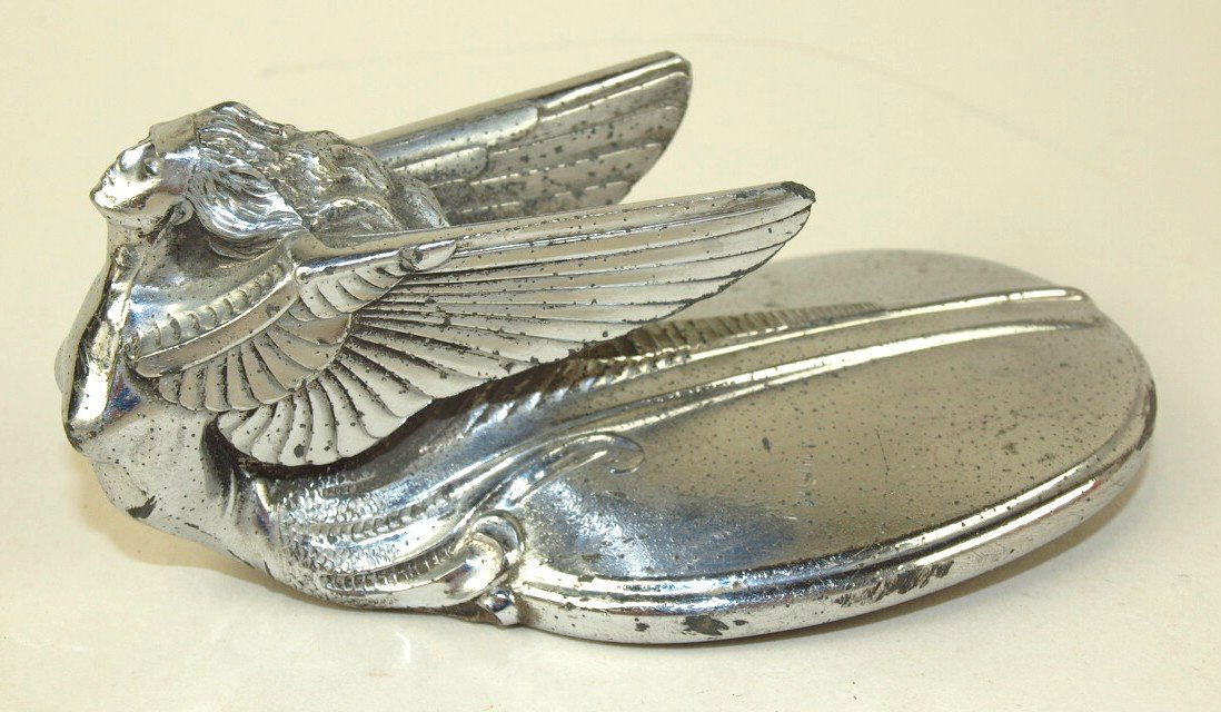 1931 Plymouth Winged Goddess Flying Lady hood ornament