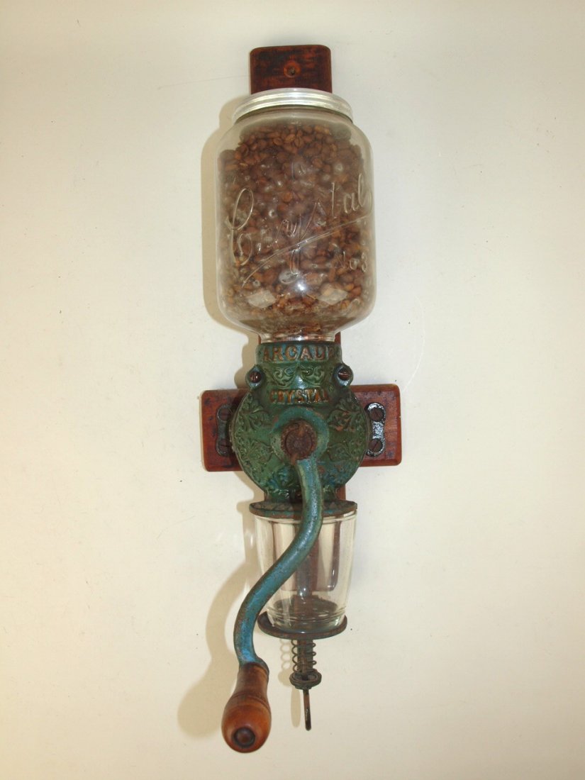 Arcade Crystal cast iron well coffee grinder (replace (1 of 1)