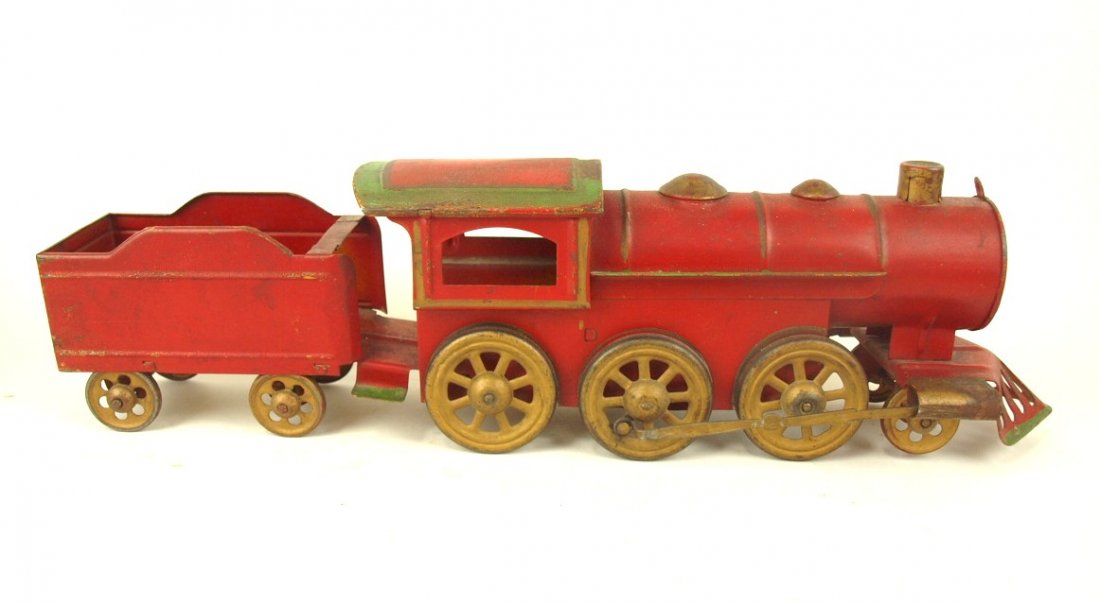 Pressed steel train engine and tender, 20" (1 of 1)