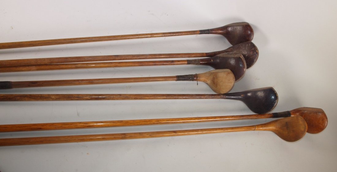 Lot of 7 wood shaft wood driver golf clubs: Lot of 7 wood shaft wood driver golf clubs