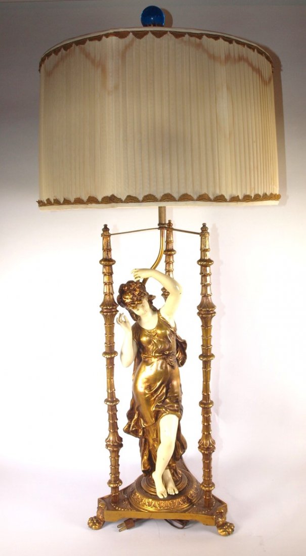Lady figural table lamp, 43" (1 of 2)