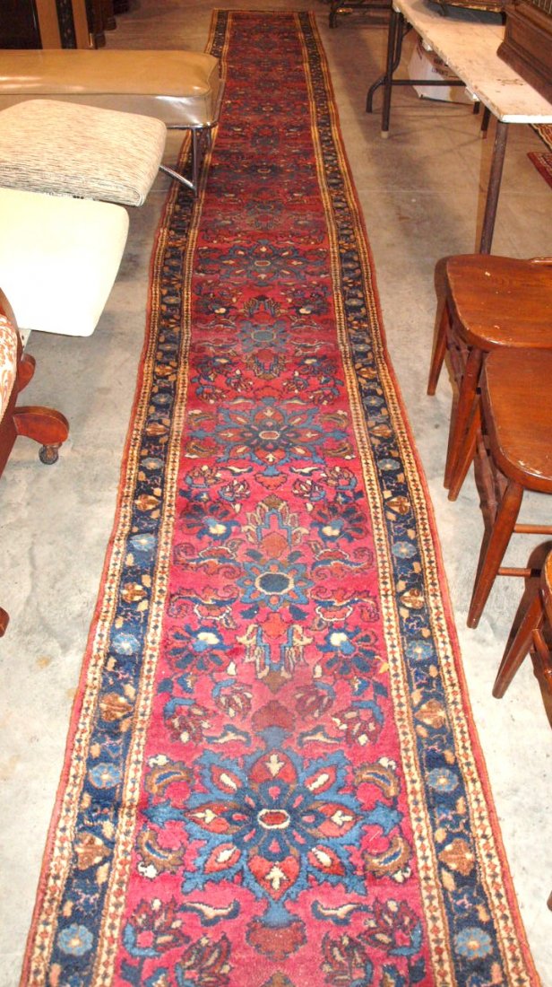 Lilihan antique oriental rug runner, 24' x 30", some (1 of 7)