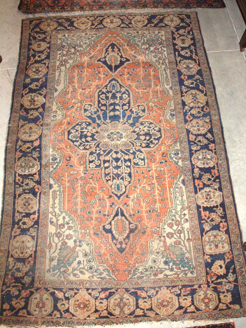 Antique Ferahan Sarouk 77" x 50" (1 of 4)