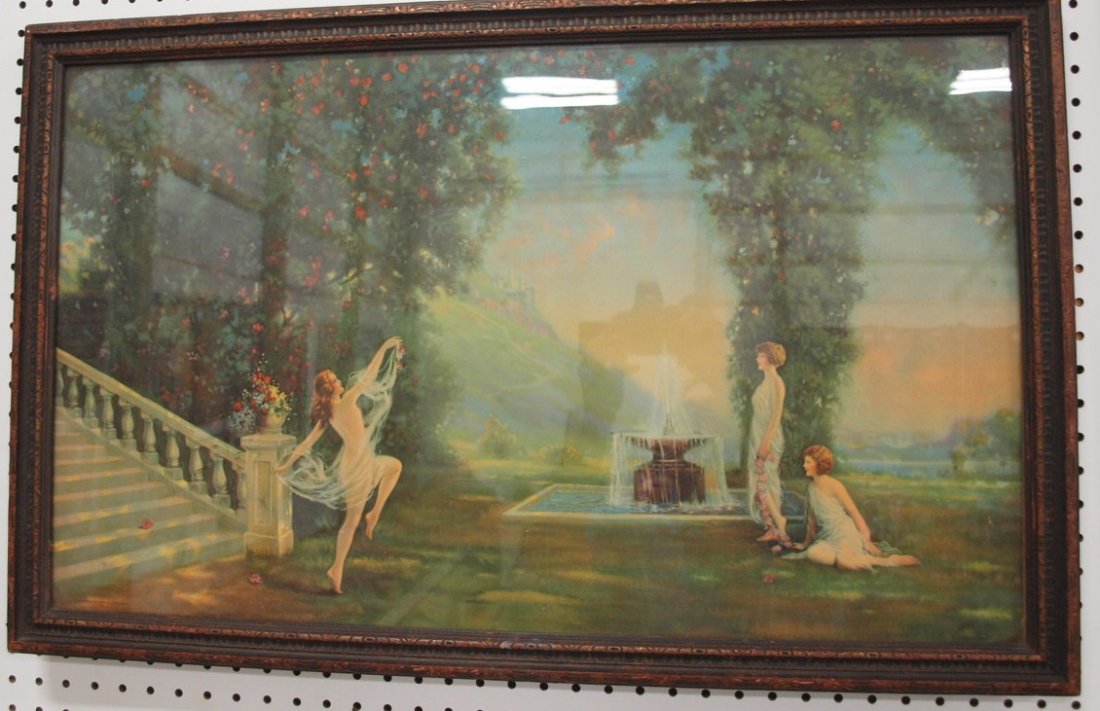 Atkinson fox print 30" x 18", original frame (1 of 1)