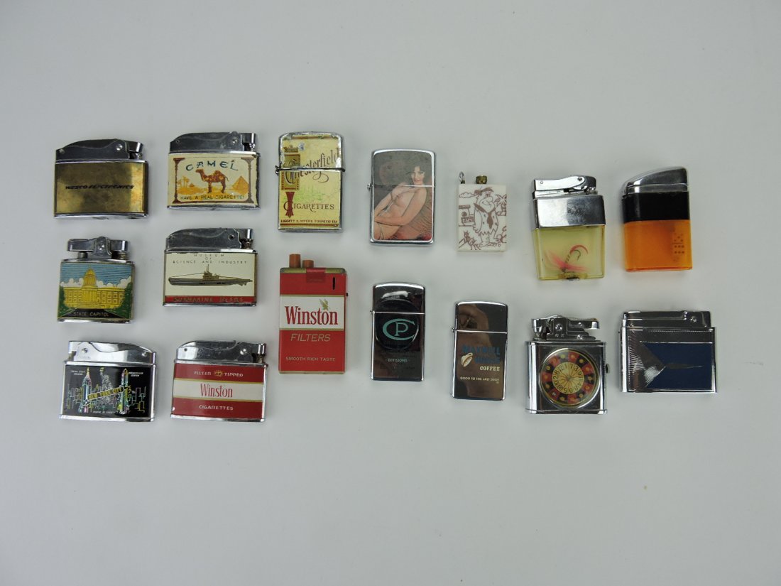 Lot of 16 cigarette lighters - (1 of 1)