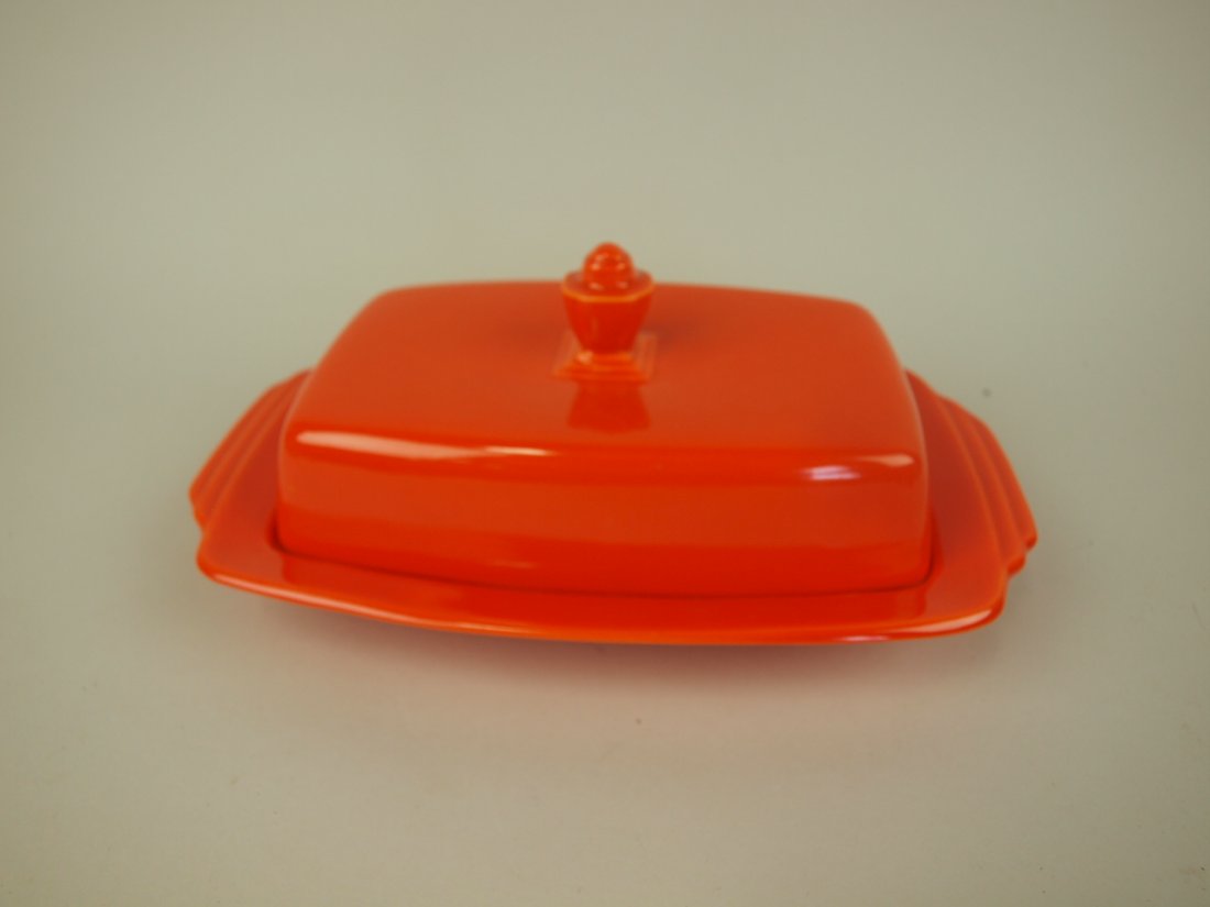 Fiesta Riviera 1/2 lb butter dish, red (1 of 1)