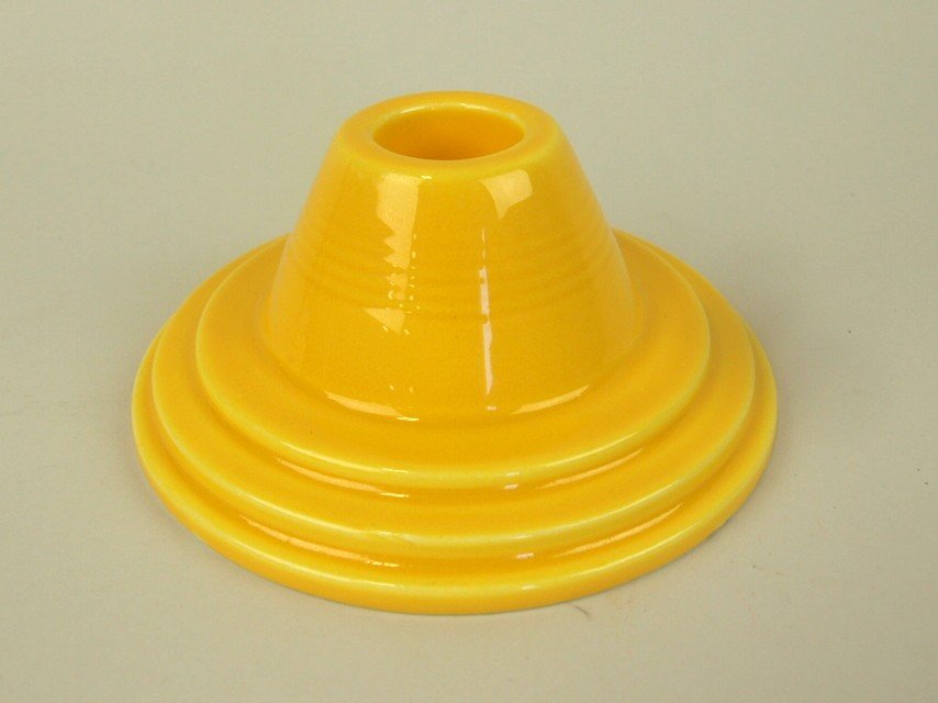 Fiesta Harlequin candleholder, yellow (1 of 1)