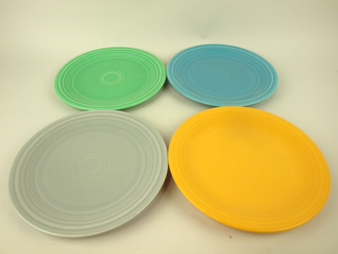 Fiesta 9" plate group, 4 mixed colors (1 of 1)