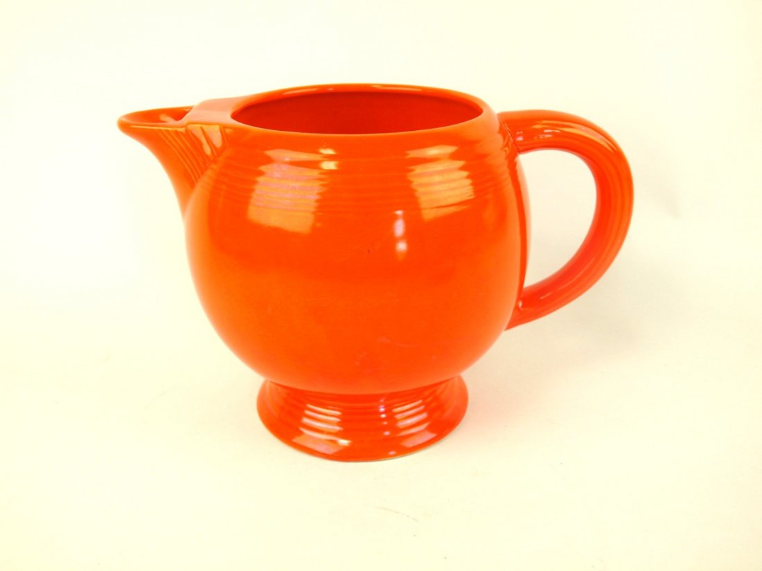 Fiesta ice lip pitcher, red (1 of 1)