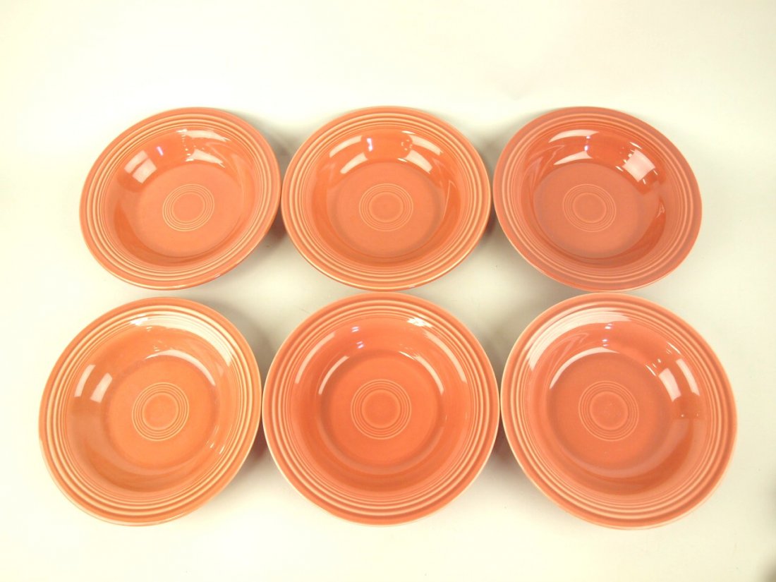 Fiesta deep plates: 6 rose (1 of 1)
