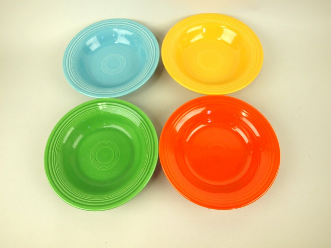 Fiesta deep plates: 4 mixed colors (1 of 1)