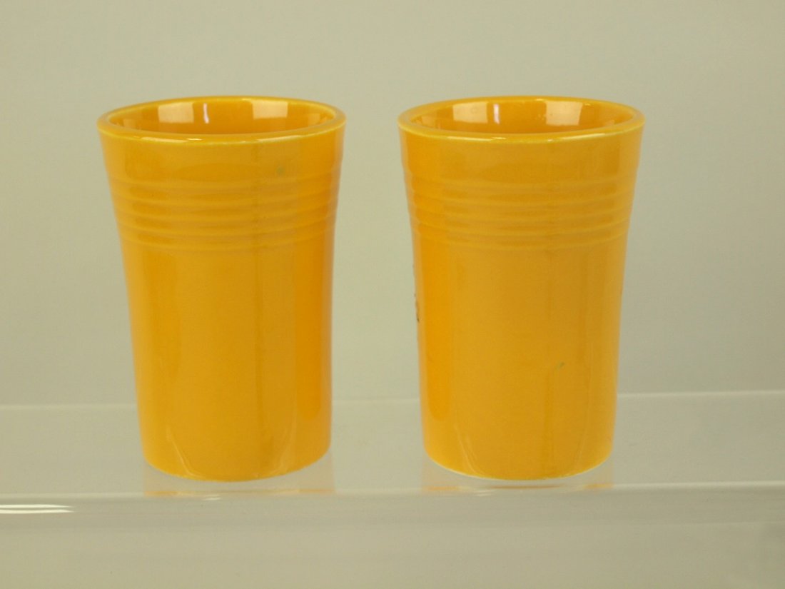 Fiesta juice tumblers: 2 yellow: Fiesta juice tumblers: 2 yellow