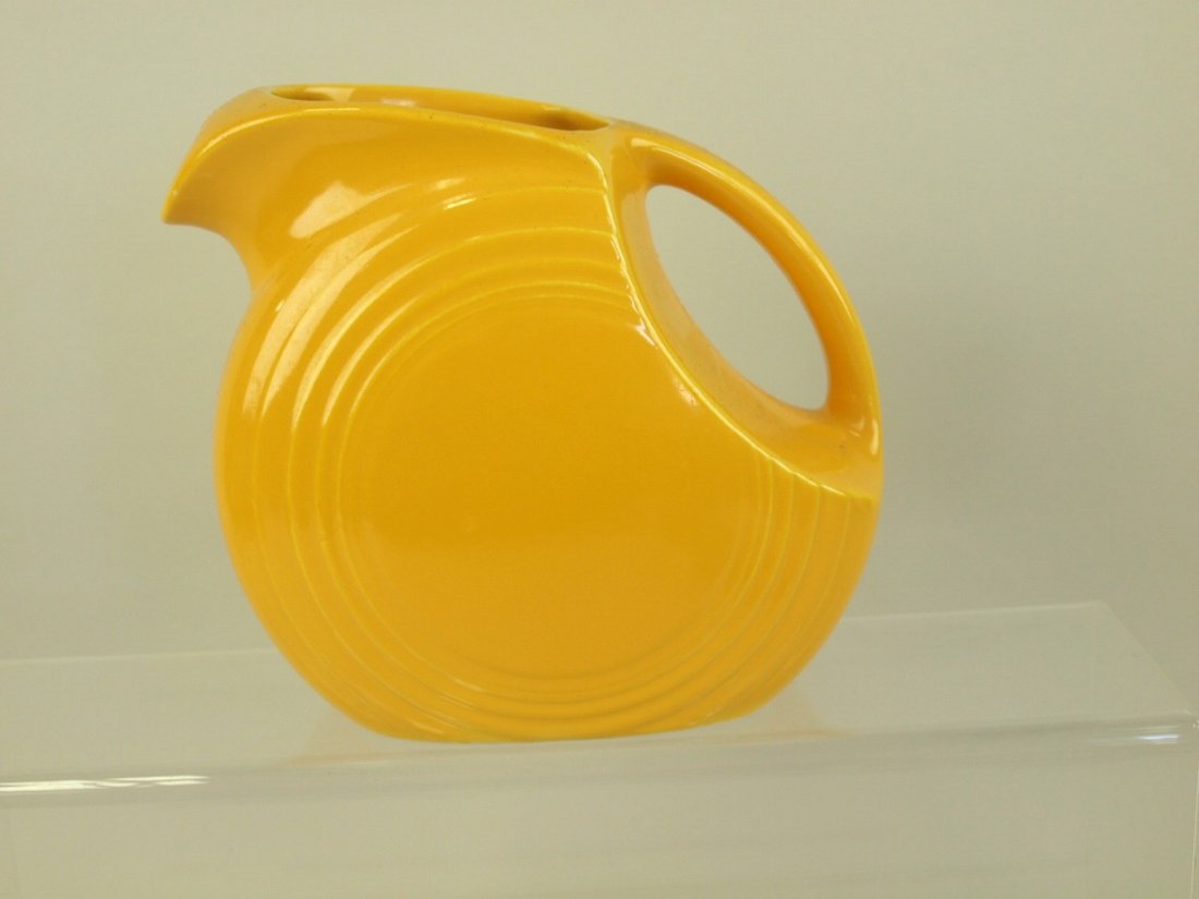 Fiesta disc juice pitcher, yellow (1 of 1)