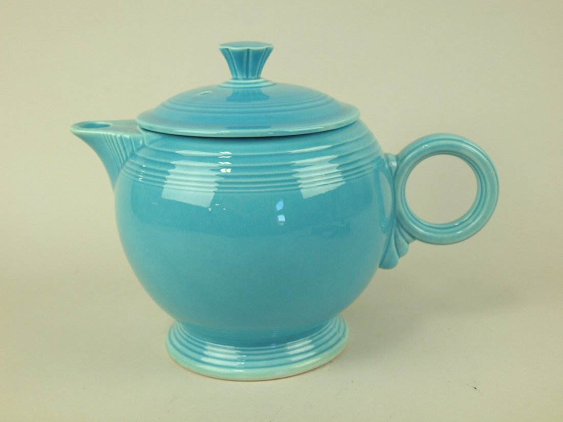 Fiesta Large teapot, turquoise (1 of 1)