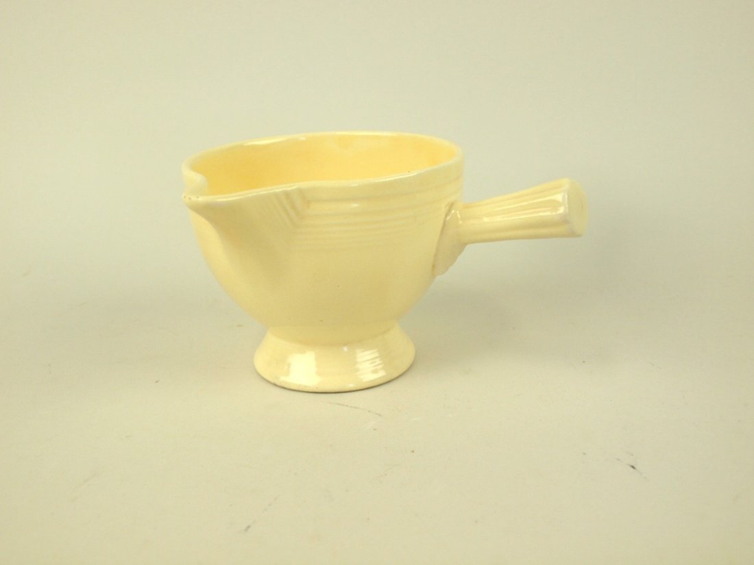 Fiesta stick handled creamer, ivory, nick (1 of 1)