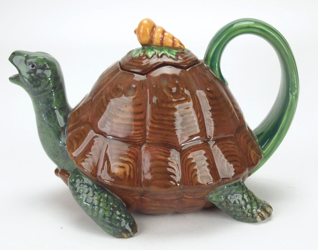 Royal Doulton Minton Archives tortoise figural teapot (1 of 1)