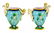A Rare & Charming Pair of Minton Majolica Vases c.1870